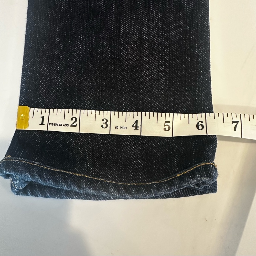 GOLDSIGN Vintage Original Early 00s Y2K Low Rise straight leg dark denim jeans - Picture 9 of 9